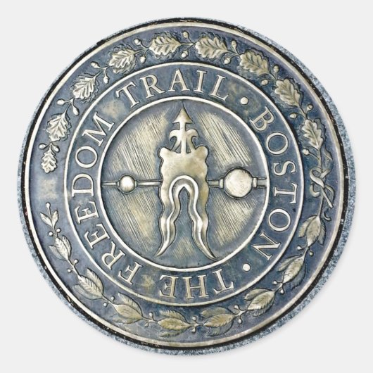 フリーダムトレイルラウンドステッカー ラウンドシール (正面)