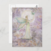 フリーダムフェアリーとバタフライハガキ ポストカード (正面/裏面)