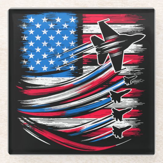 フリーダムフライヤー ガラスコースター (正面)