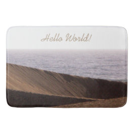 フリーダムマンインデザート海スカイ文字 バスマット