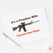 フリーダムライフル 長方形シール (封筒)