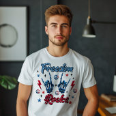フリーダムロック独立記念日7月4日 Tシャツ