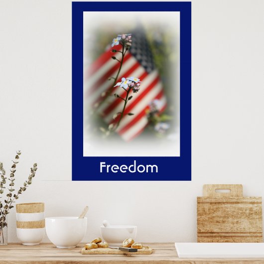 フリーダム国旗の国のポスター ポスター (キッチン)