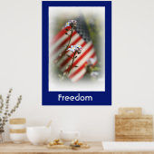 フリーダム国旗の国のポスター ポスター (キッチン)