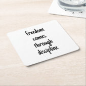 フリーダム紙コースター スクエアペーパーコースター (アングル)