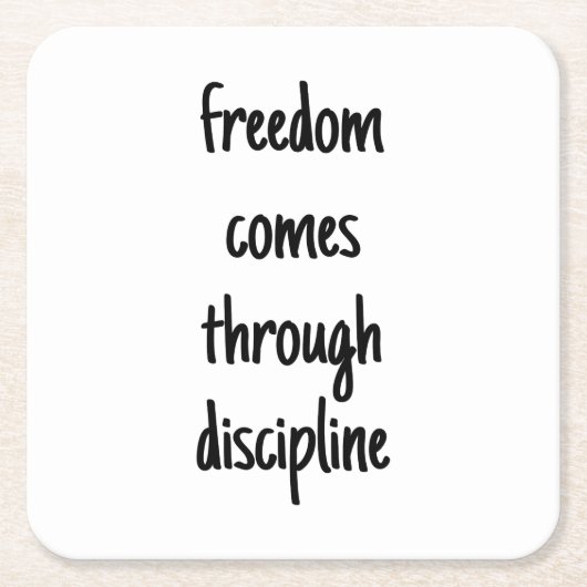 フリーダム紙コースター スクエアペーパーコースター (正面)