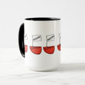 フリーダム航海のボートイラストレーション マグカップ (正面左)