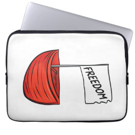 フリーダム航海のボートイラストレーション ラップトップスリーブ