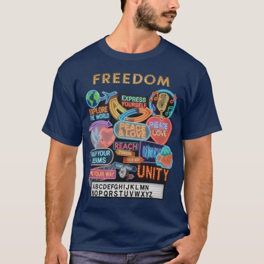 フリーダム・イルミネイテッド Tシャツ (正面)