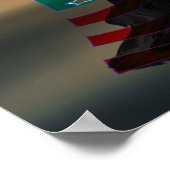 フリーダム – イーグル – W – フラグ–2010 ポスター (角)