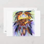 フリーダム・ウルフとイーグル・スピリッツ・ユナイト ポストカード (正面/裏面)