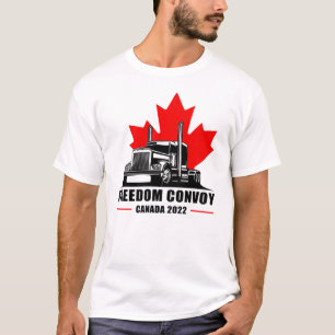 フリーダム・コンボ統一されたイ・カナダ愛国者トラック運送隊  Tシャツ