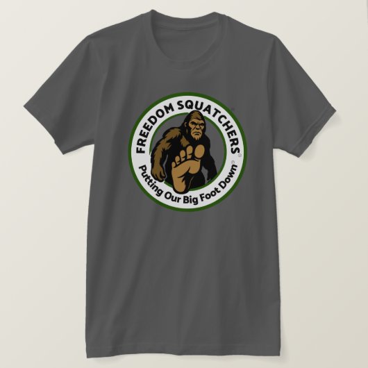 フリーダム・スカッチャーズ "Big Foot Down" Tシャツ (デザイン正面)