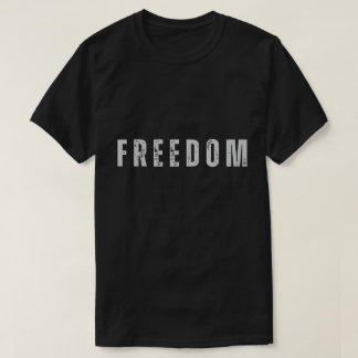 フリーダム・ダストレス・ミリタリー・スタイル・テキスト Tシャツ