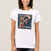 フリーダム バラのFモノグラム Tシャツ (正面)