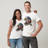 フリーダム フライズ アメリカン イーグル 愛国 Tシャツ USA (ユニセックス)