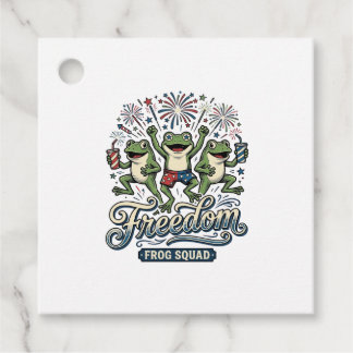 フリーダム・フロッグ・スカッド ヴィンテージ 愛国Tシャツ デザイン フェイバータグ