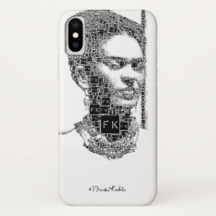フリーダ・カーロの白黒ポートレート iPhone X ケース