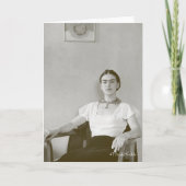 フリーダ・カーロはFridaの絵画と着席しました カード (正面)