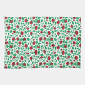 フリーダ・カーロ|のスカル及びバラ キッチンタオル (横)