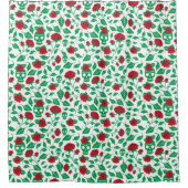 フリーダ・カーロ|のスカル及びバラ シャワーカーテン (正面)