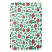 フリーダ・カーロ|のスカル及びバラ バスマット (正面縦)