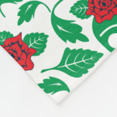 フリーダ・カーロ|のスカル及びバラ フリースブランケット (角)