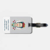 フリーダ・カーロ|のヴィンテージの花柄 ラゲッジタグ (裏面横)