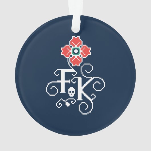 フリーダ・カーロ|の花捧げ物 オーナメント (裏面)