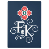 フリーダ・カーロ|の花捧げ物 クリップボード (裏面)