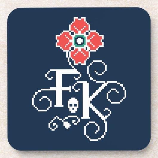 フリーダ・カーロ|の花捧げ物 コースター (正面)