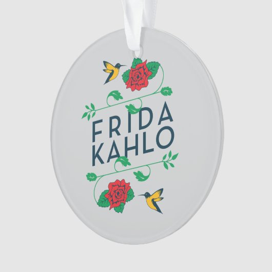 フリーダ・カーロ|の花柄のタイポグラフィ オーナメント (正面)