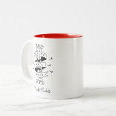 フリーダ・カーロ|の苦痛の芸術愛 ツートーンマグカップ (正面左)