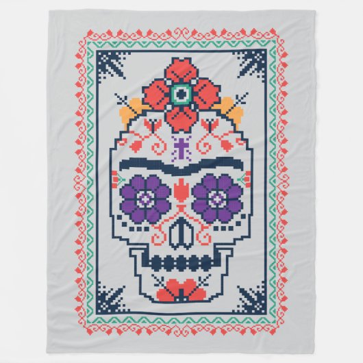 フリーダ・カーロ| Calavera フリースブランケット (正面)