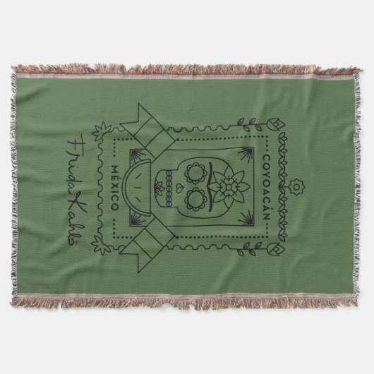 フリーダ・カーロ| Coyoacán スローブランケット (正面)