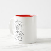 フリーダ・カーロ| Coyoacán ツートーンマグカップ (正面左)