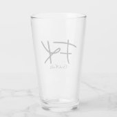 フリーダ・カーロ "FK" モノグラムサイン タンブラーグラス (裏面)