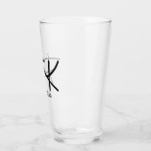 フリーダ・カーロ "FK" モノグラムサイン タンブラーグラス (左)