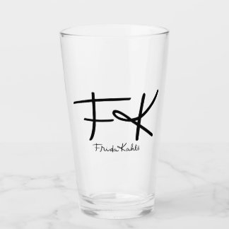 フリーダ・カーロ "FK" モノグラムサイン タンブラーグラス