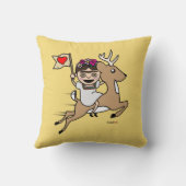 フリーダ・カーロ| FridaMoji -トナカイ クッション (裏面)