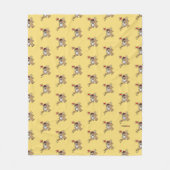 フリーダ・カーロ| FridaMoji -トナカイ フリースブランケット (正面)