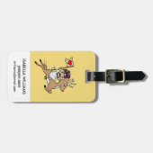 フリーダ・カーロ| FridaMoji -トナカイ ラゲッジタグ (正面横)