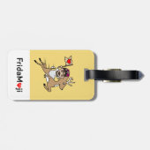 フリーダ・カーロ| FridaMoji -トナカイ ラゲッジタグ (裏面横)