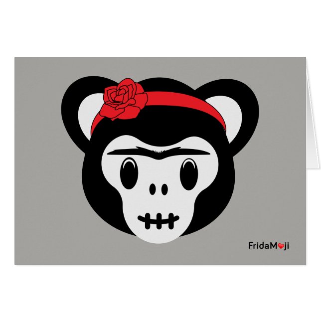 フリーダ・カーロ| FridaMoji -死んだ猿の日 (正面横)