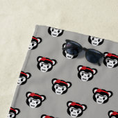 フリーダ・カーロ| FridaMoji -死んだ猿の日 ビーチタオル (インサイチュ)