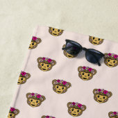 フリーダ・カーロ| FridaMoji -猿 ビーチタオル (インサイチュ)