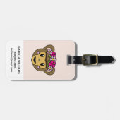 フリーダ・カーロ| FridaMoji -猿 ラゲッジタグ (正面横)