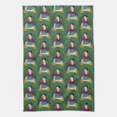 フリーダ・カーロ| MiメキシコLindoパターン キッチンタオル (縦)