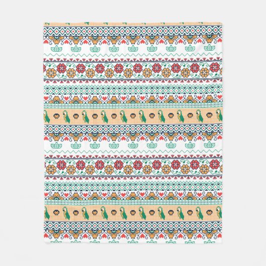 フリーダ・カーロ| Patronn de Colores フリースブランケット (正面)