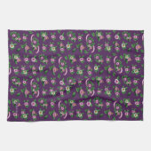 フリーダ・カーロ| Purlpeの花花束パターン キッチンタオル (横)